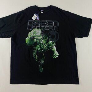 Green Lantern Justice League Of America T Shirt Mens 4XLT Black 4XL TALL & Big